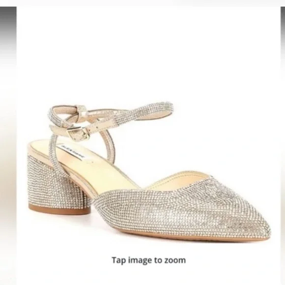 Alex Marie Silver Glitter Heeled Shoes 7.5 - Picture 8 of 8